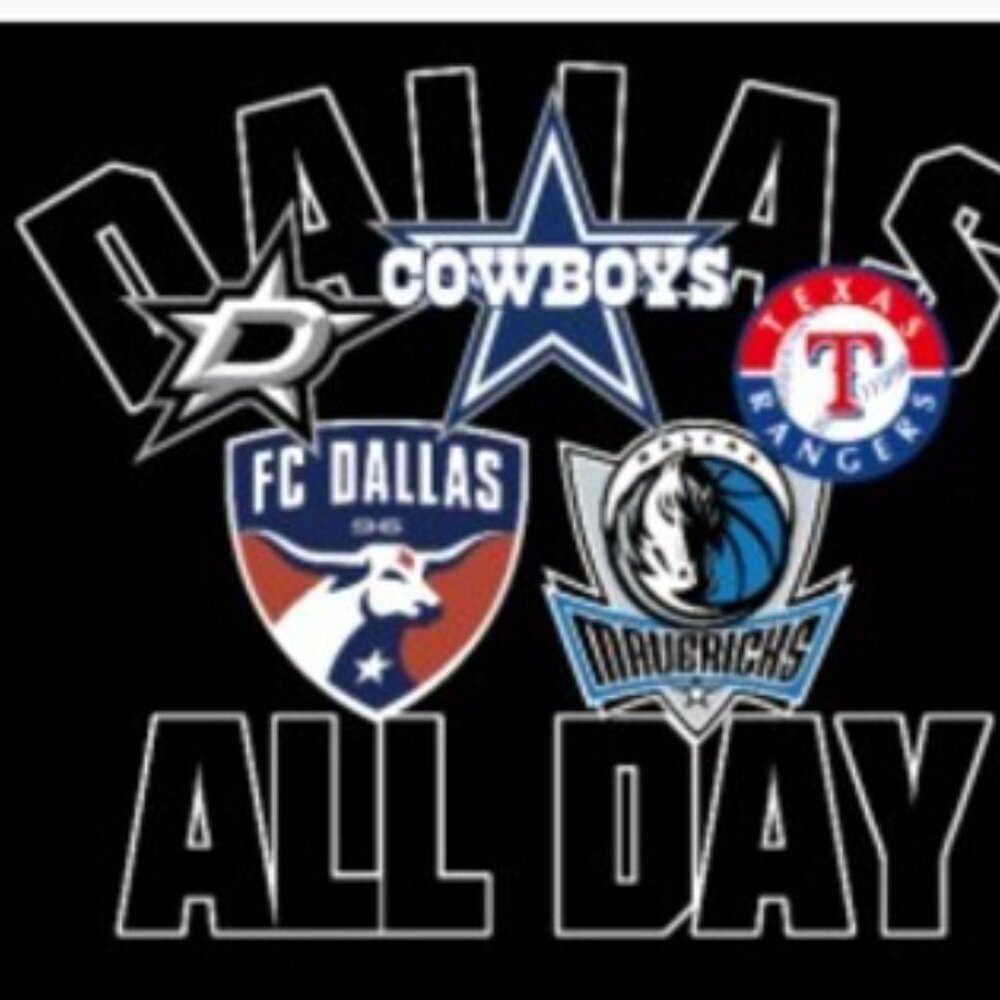 Dallas All Day Flag Banner New 3x5 Ft Cowboys Rangers Mavs Stars FC‎ Dall…